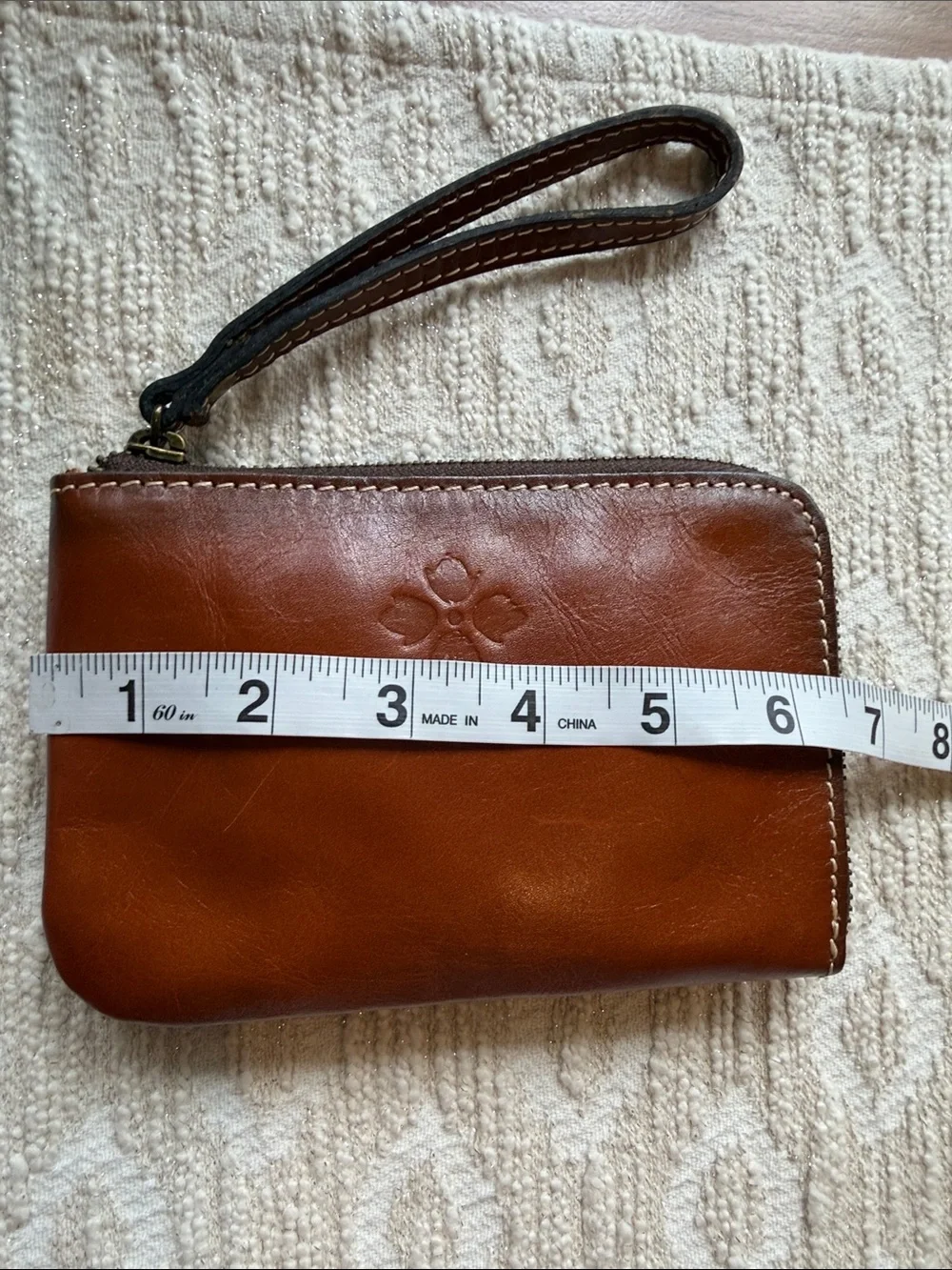 Patrica Nash EUC  Brown Leather Wristlet